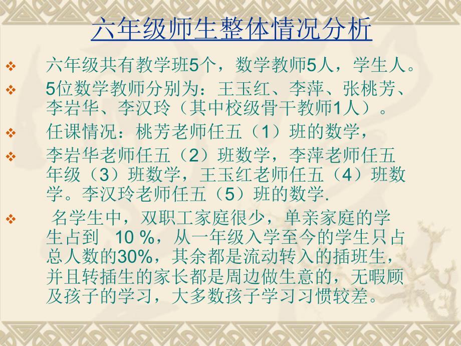 2015学年六年级数学下册期中质量分析李萍.ppt_第3页