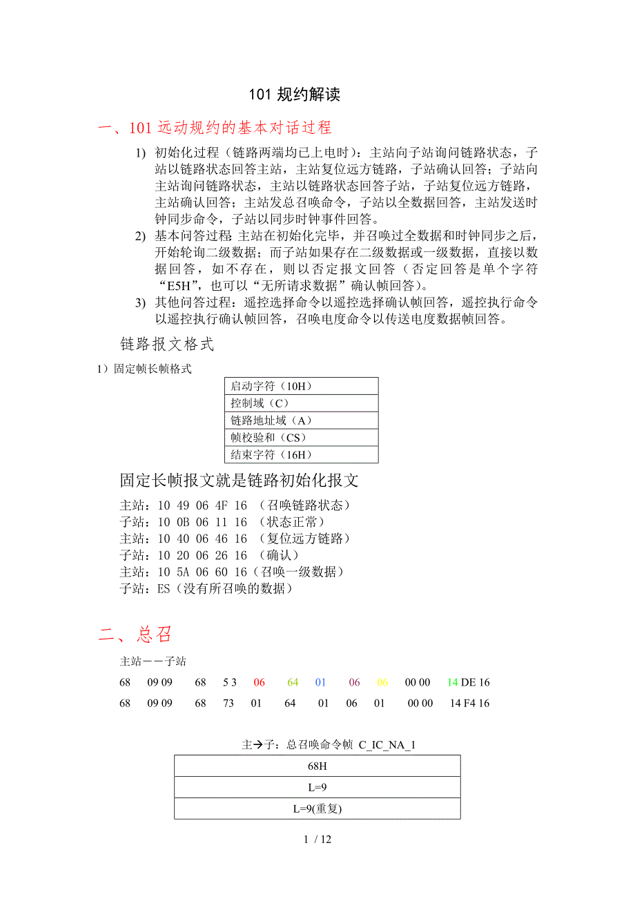 101规约报文解释参考.doc_第1页