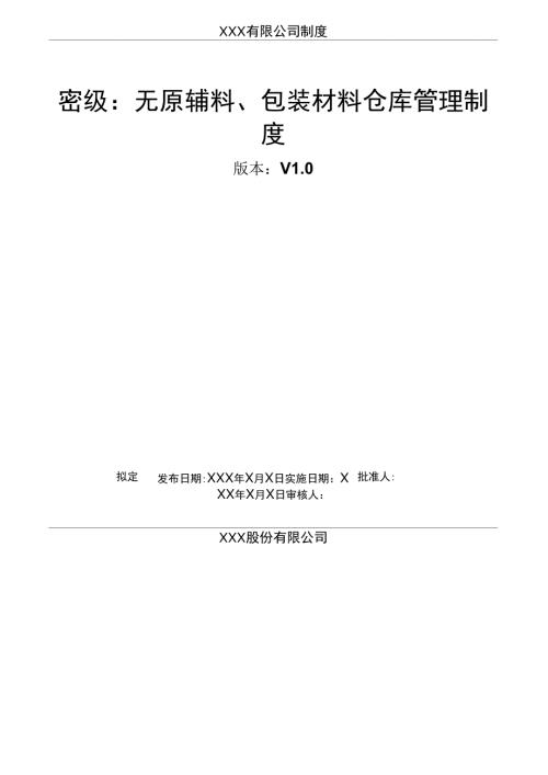 12原辅料包装材料仓库管理制度.doc