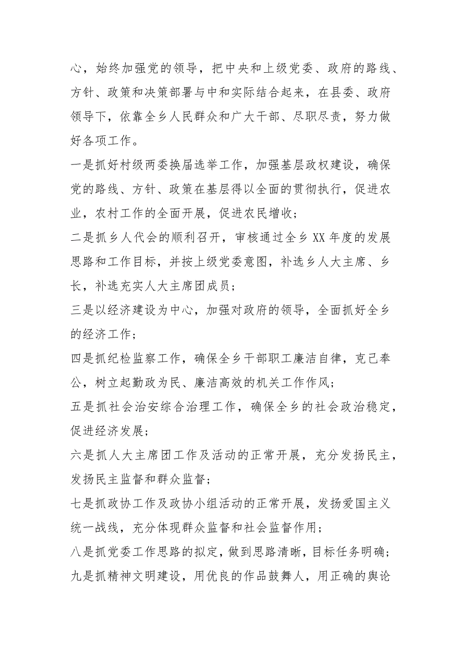 2020乡镇党委书记终总结工作总结.docx_第2页