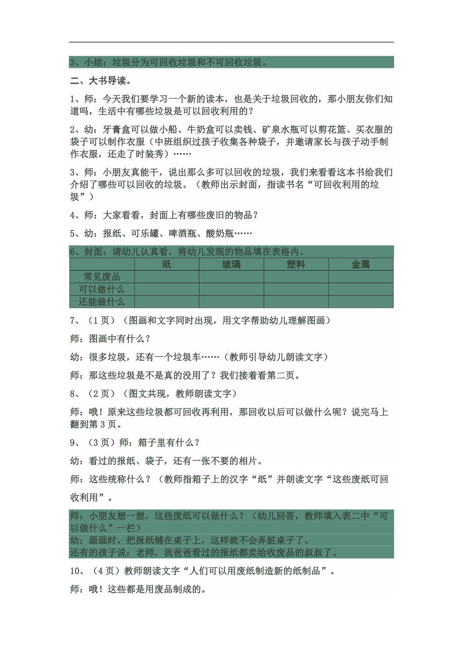大班分享阅读《可回收利用的垃圾》PPT课件教案参考教案.docx_第2页
