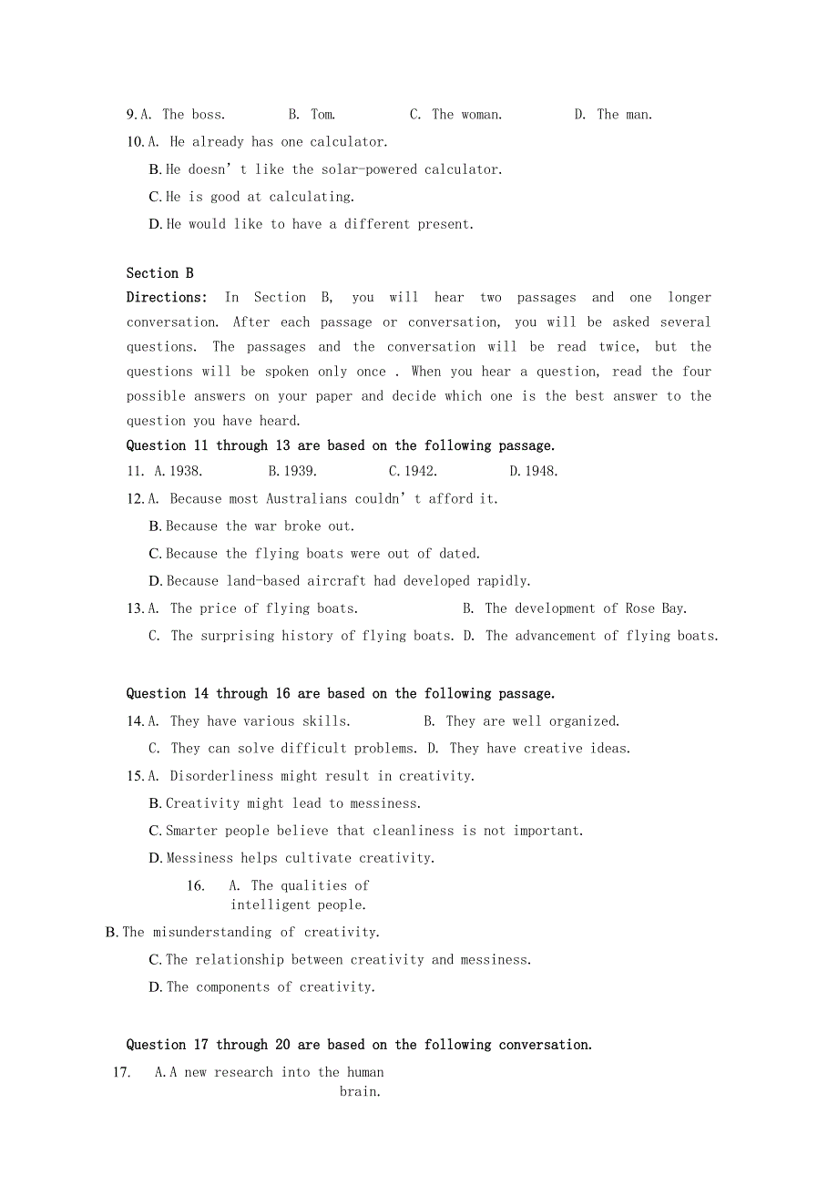 2020年上海高考英语真题及答案.doc_第2页