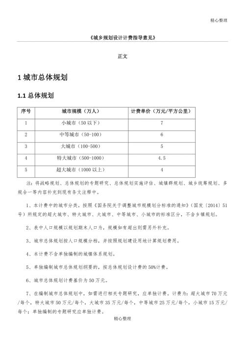 2017修订城市规划设计计费指导意见.doc