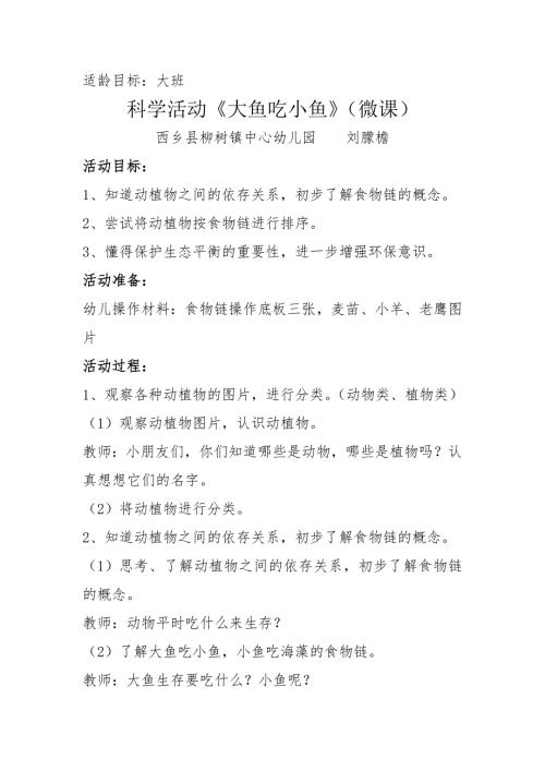 大班科学《大鱼吃小鱼》PPT课件教案微教案.docx