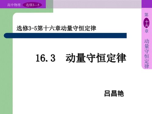 16.3.动量守恒定律优质课.ppt