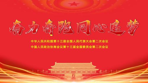 2019两会2019两会政府工作报告精简版解读PPT奋力奔跑同心追梦.pptx