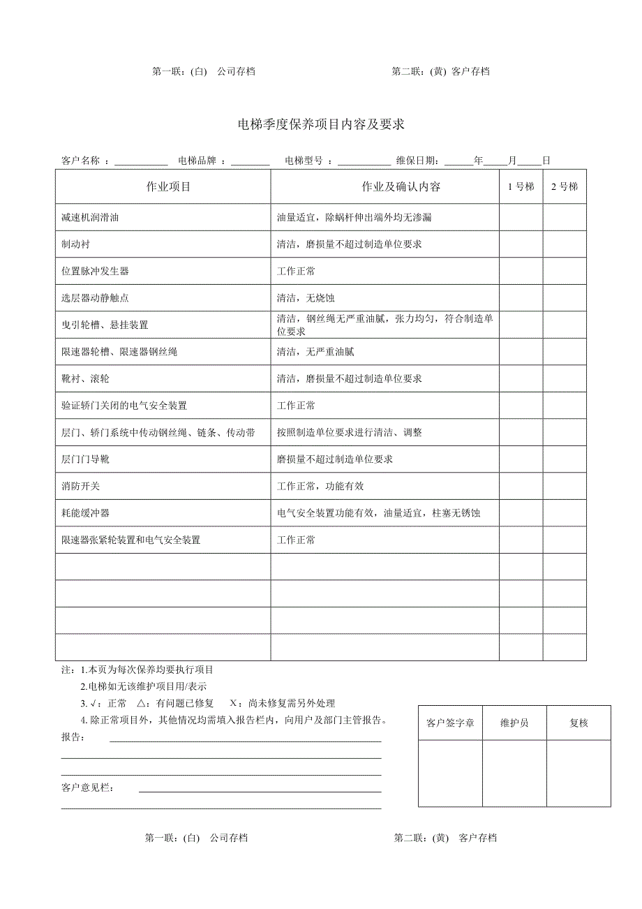 2020版电梯维保记录样板.doc_第3页