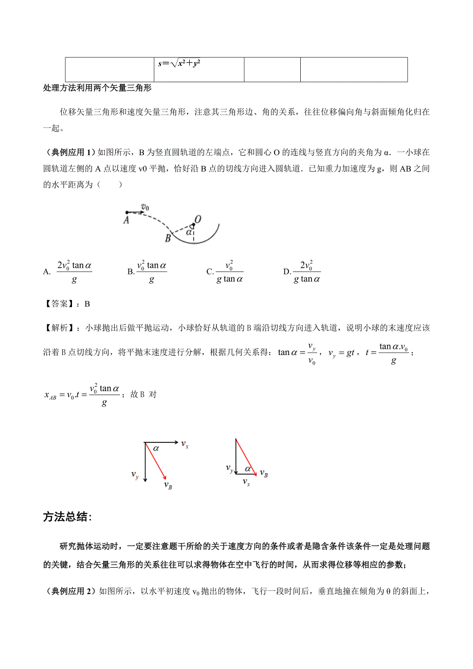 2020-2021学年高三物理一轮复习知识点专题08曲线运动2.docx_第2页