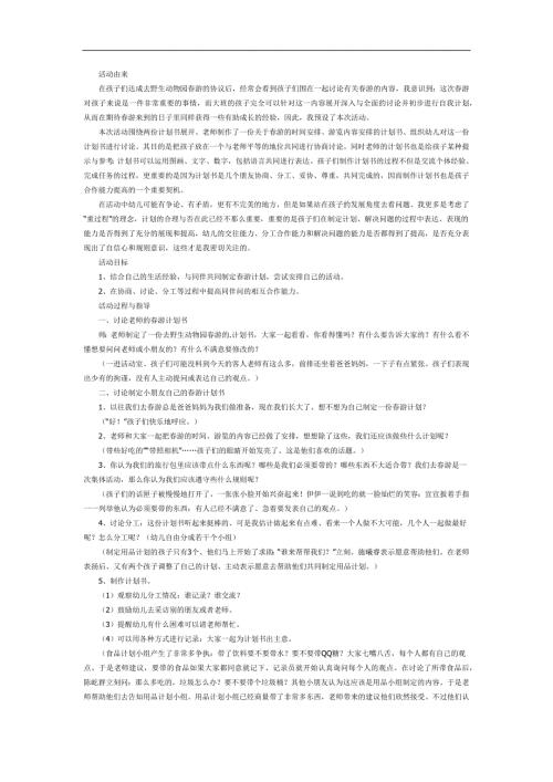 大班社会《游计划》PPT课件教案参考教案.docx