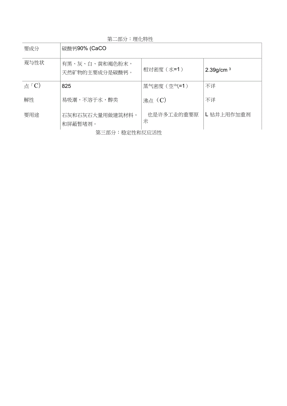 14石灰石粉安全技术说明书.doc_第2页