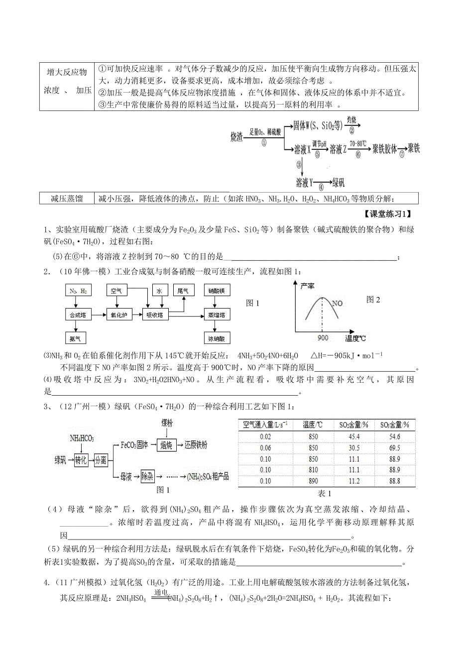 2019-2020年高考化学二轮复习专题11化工流程题条件控制温度压强浓度调pH值导学案.doc_第2页