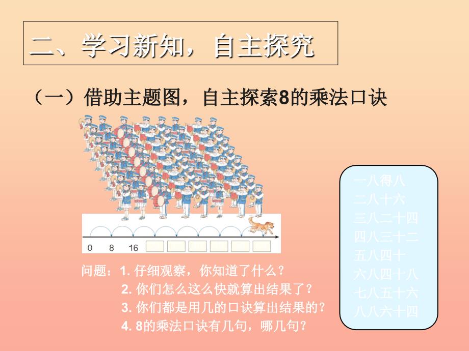 2019秋二年级数学上册第6单元表内乘法二8的乘法口诀课件新人教版.ppt_第3页