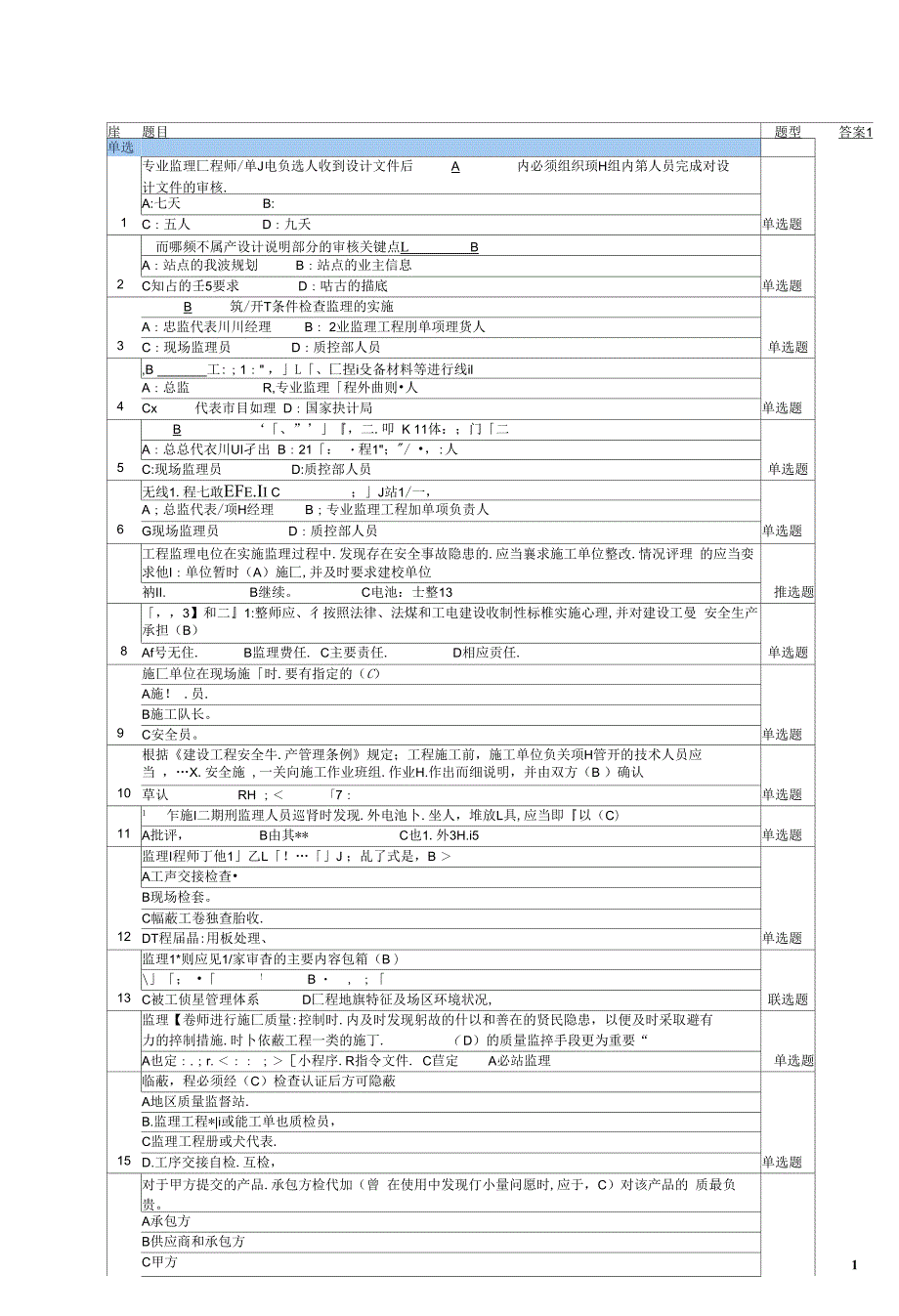 2020年通信无线基站试题安全作业培训三级文件单选多选131题补题附答案.docx_第2页