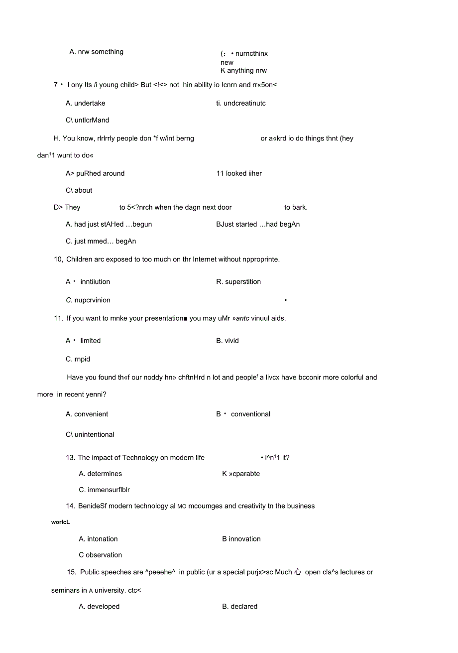 2021国家开放大学电大本科人文英语3期末试题及答案.docx_第2页