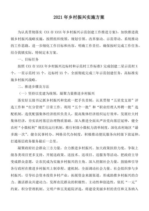 2021年乡村振兴实施方案.docx