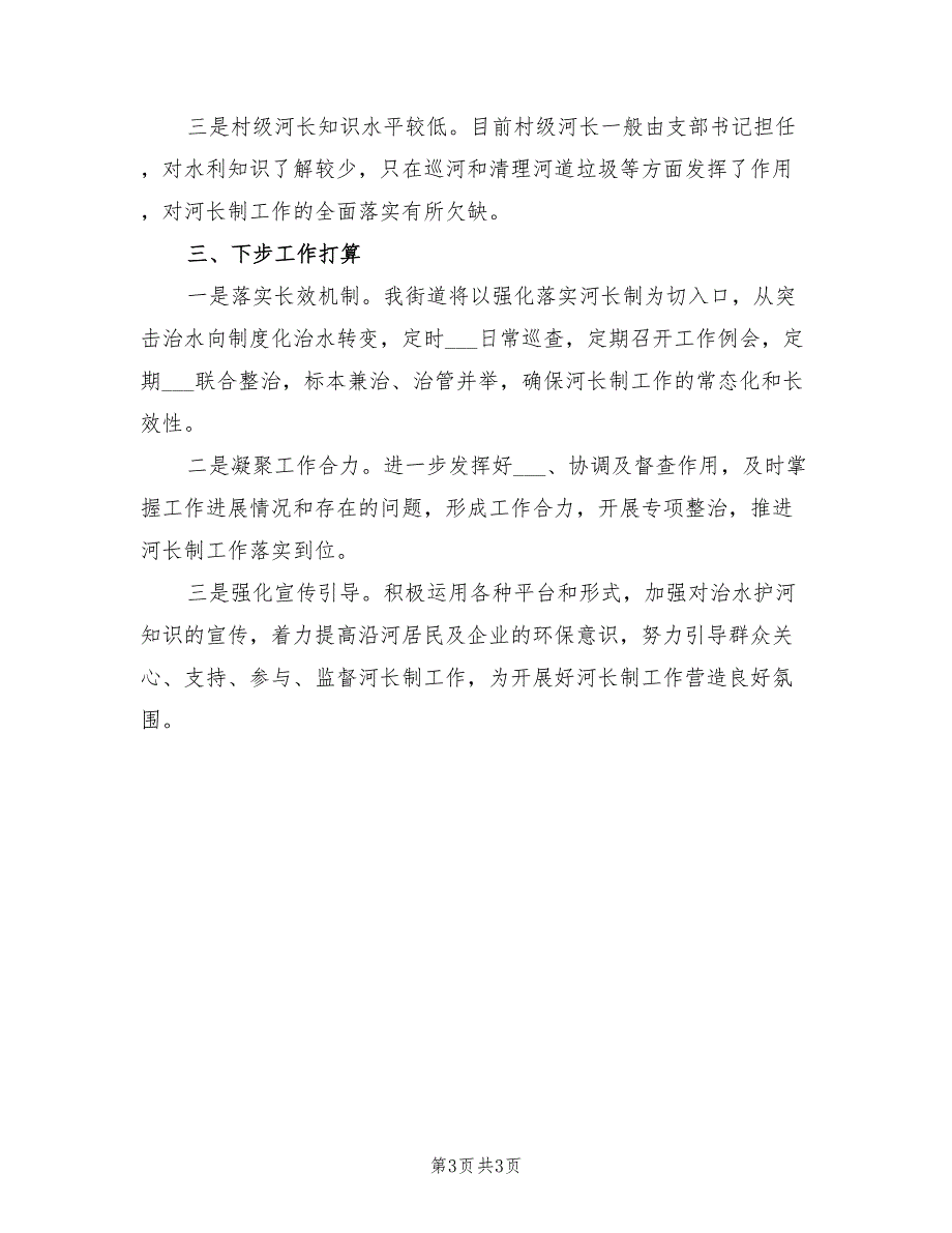2021年年度河长制工作述职报告.doc_第3页