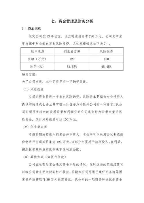 3D打印策划书财务部分.doc
