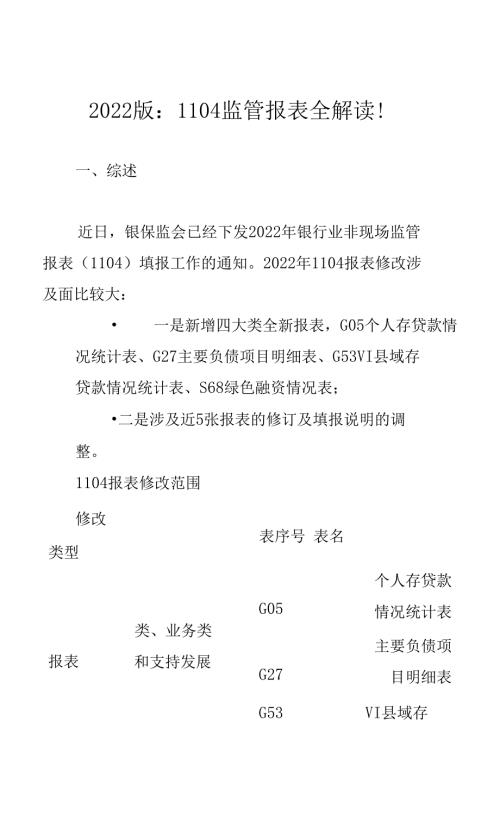 2022版1104监管报表全解读.docx