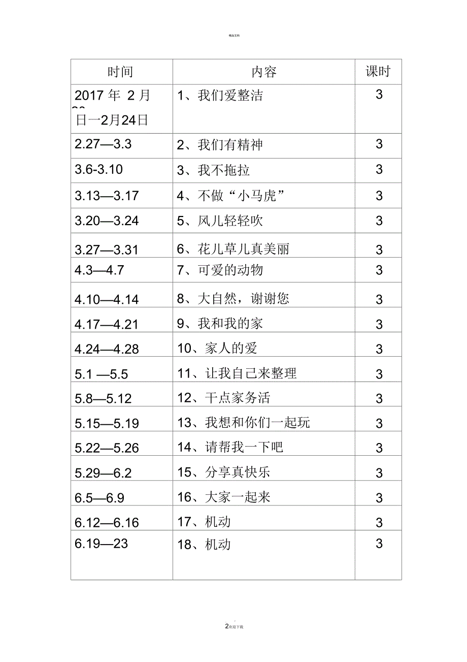 一年级人教版下册道德与法治教学计划.docx_第2页