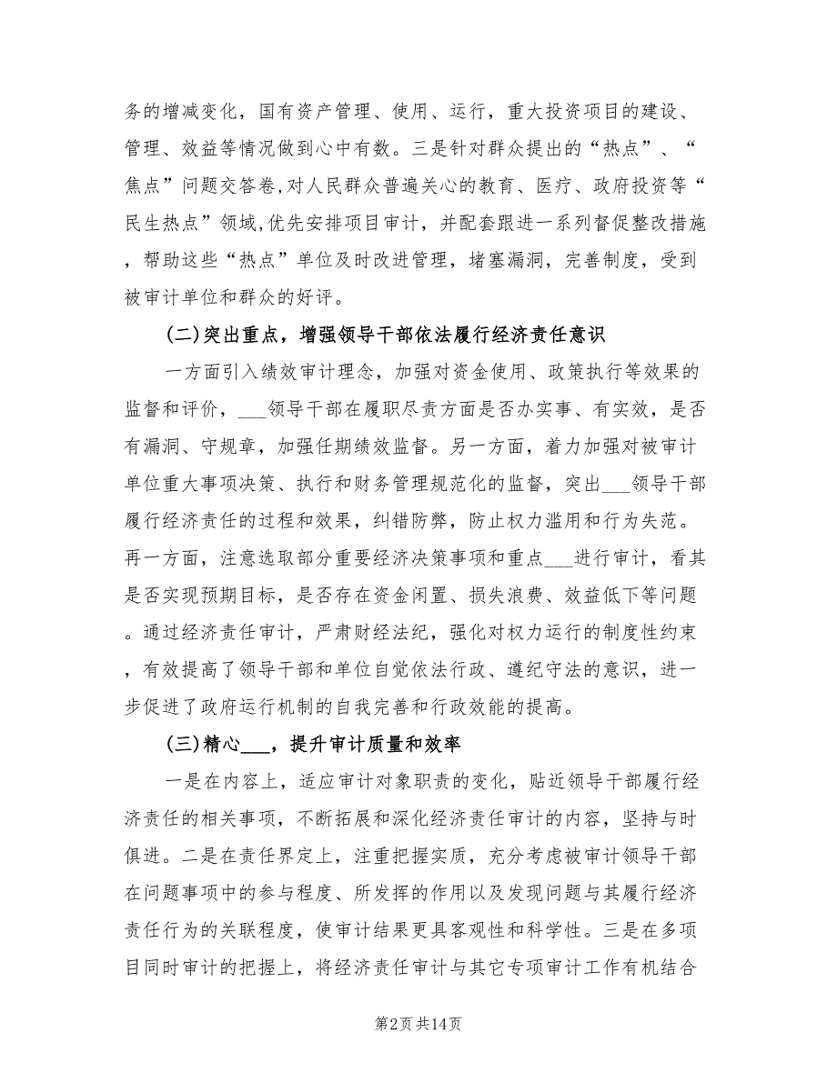 2021年经济责任审计的工作总结.doc_第2页