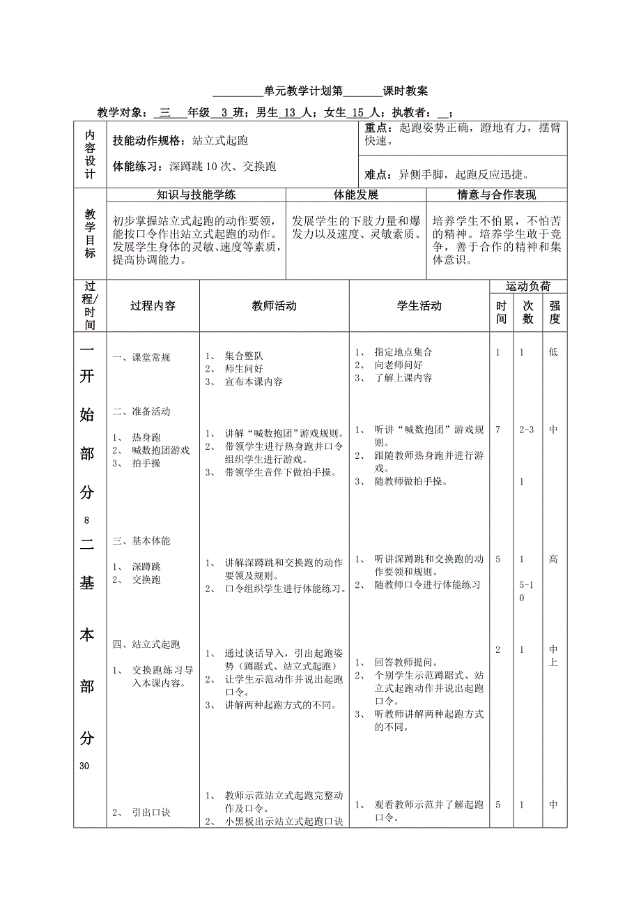 三年级站立式起跑教学设计教案反思.doc_第3页