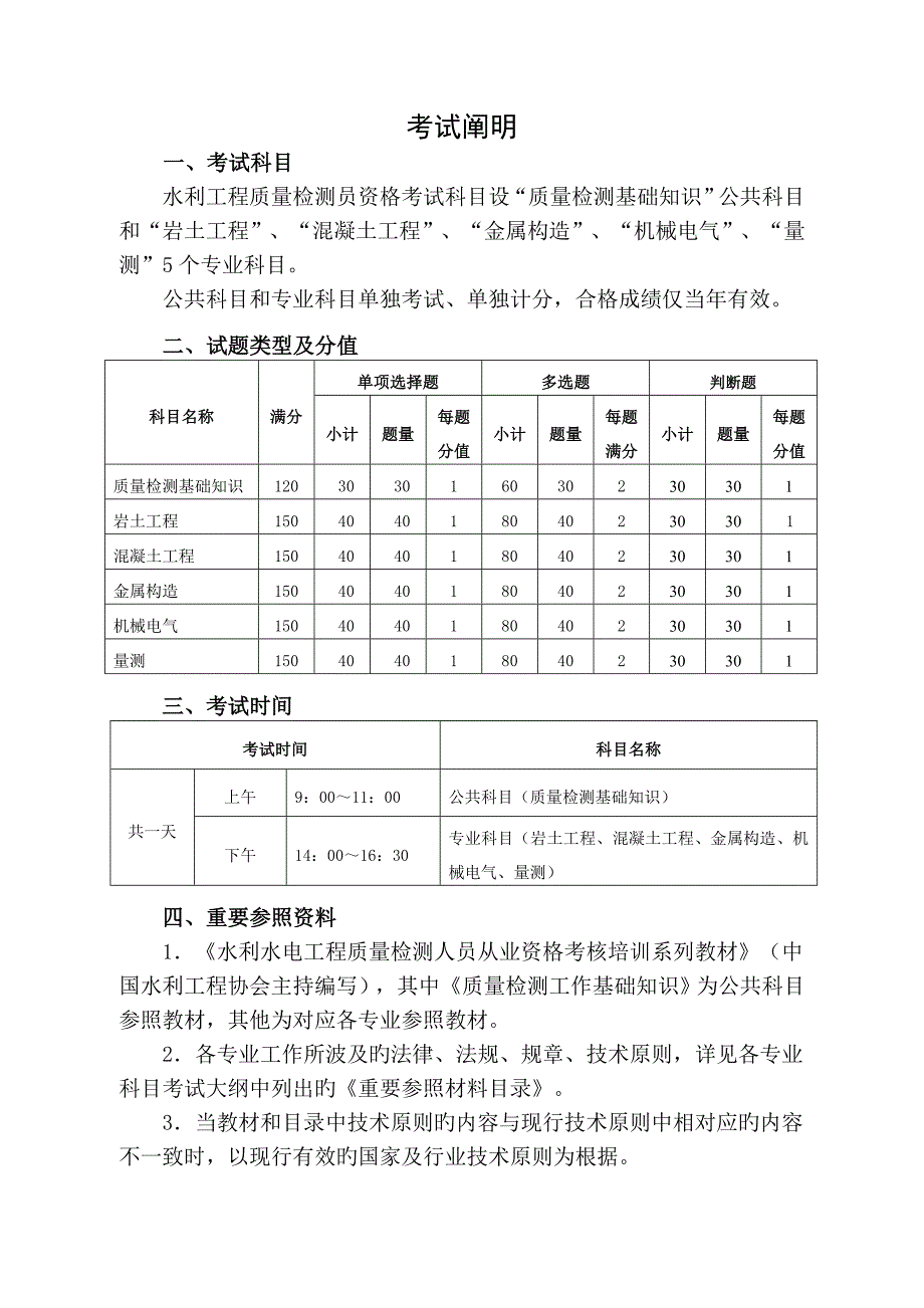 2023年水利工程质量检测员资格考试大纲.doc_第2页