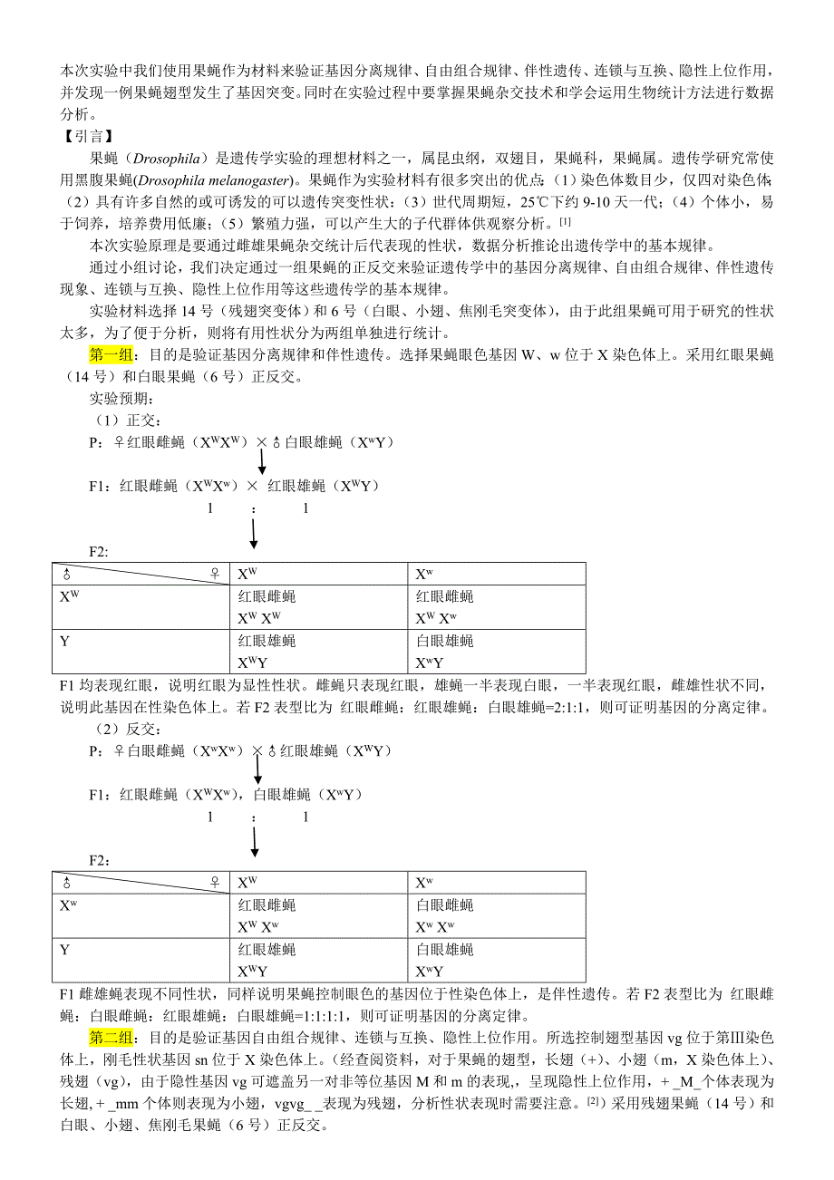 4793696049果蝇杂交实验报告.doc_第2页