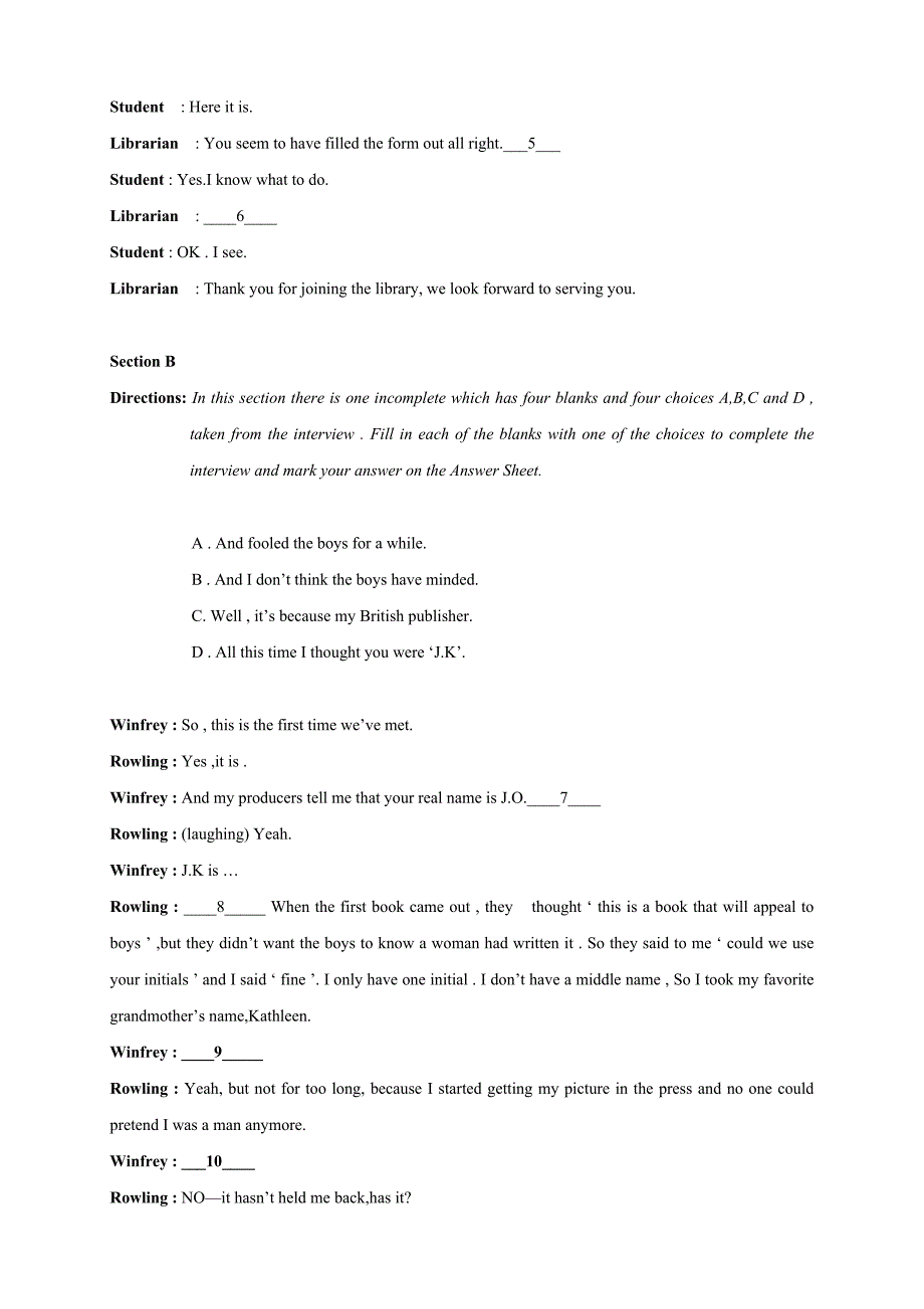 2022年度同等学力英语考试真题预测和参考答案.doc_第2页