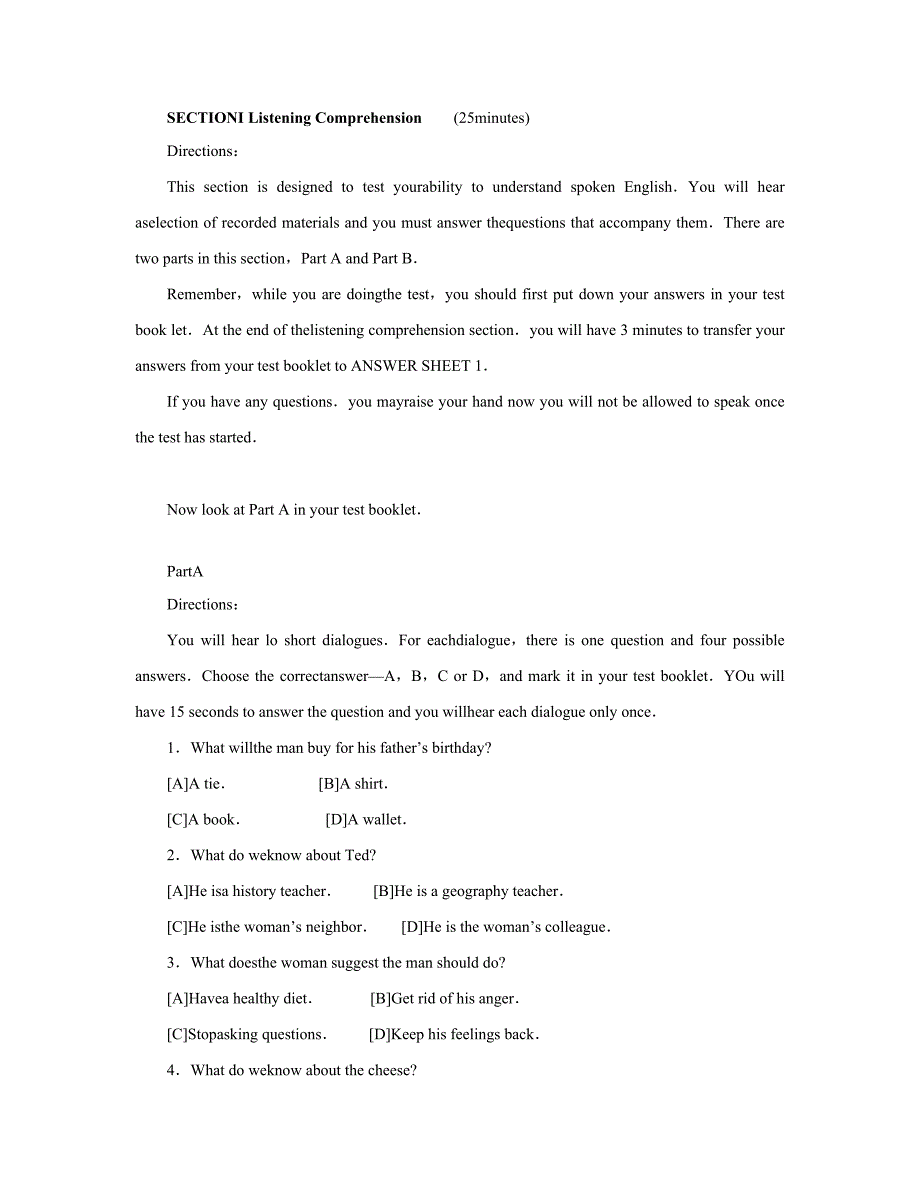 20229月公共英语三级试题及答案.doc_第1页