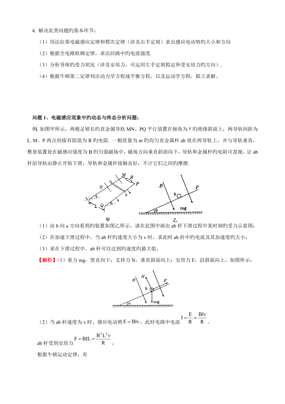 2022电磁感应动力学问题归纳.doc_第2页