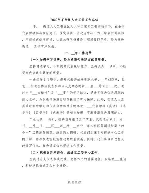 2022年某街道人大工委工作总结.doc