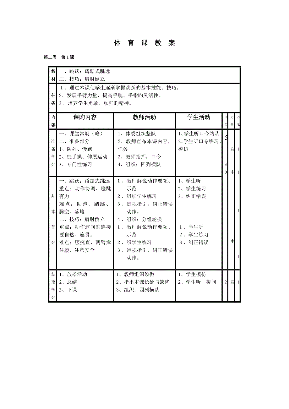 2022小学五六年级体育全套教案.doc_第3页