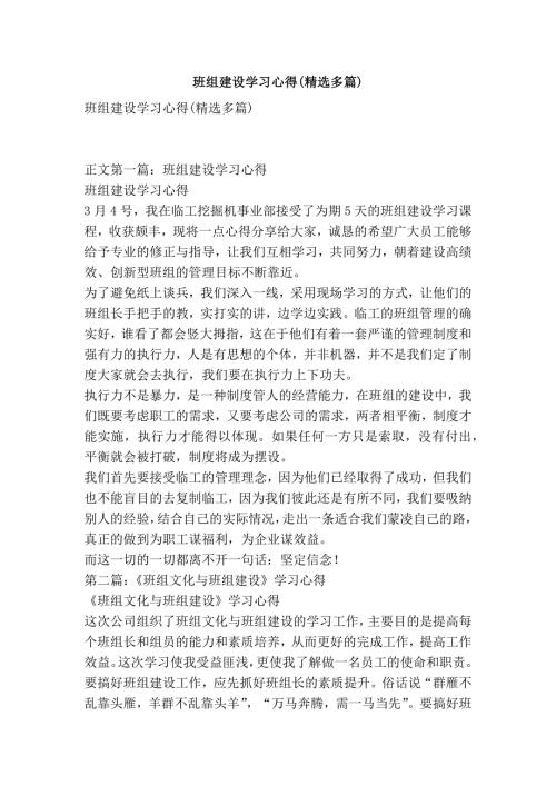 2655096237班组建设学习心得精选多篇.doc