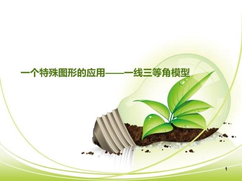 一线三等角模型竹菊书苑.ppt