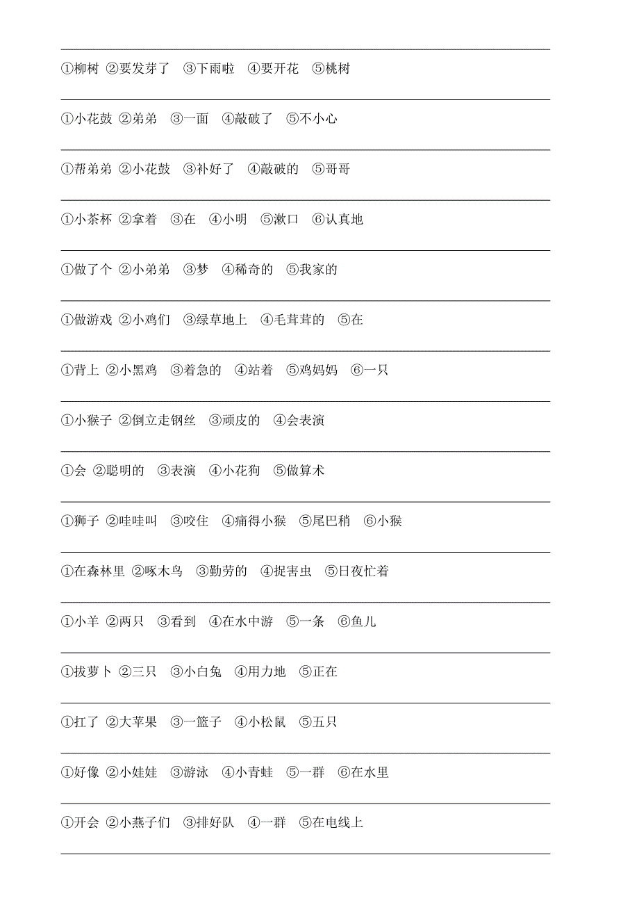 一年级语文上册连词成句练习题完整精华版.doc_第2页