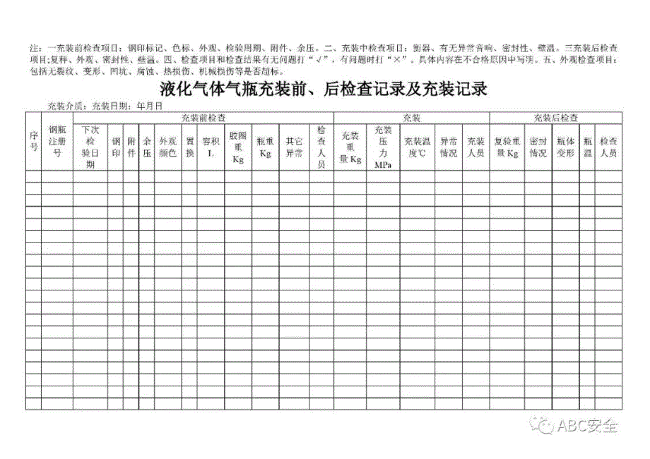 WORD液化气体气瓶充装前后检查记录及充装记录.docx_第2页