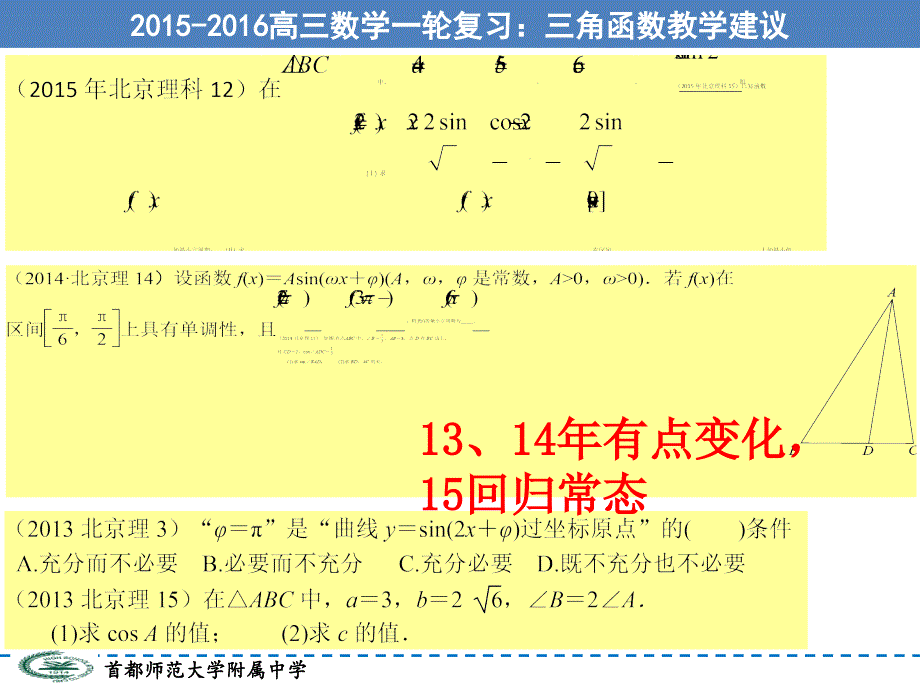 2064618477北京首师大附中高三数学一轮复习教学建议三角函数.ppt_第3页