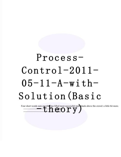 processcontrol0511awithsolutionbasictheory.doc