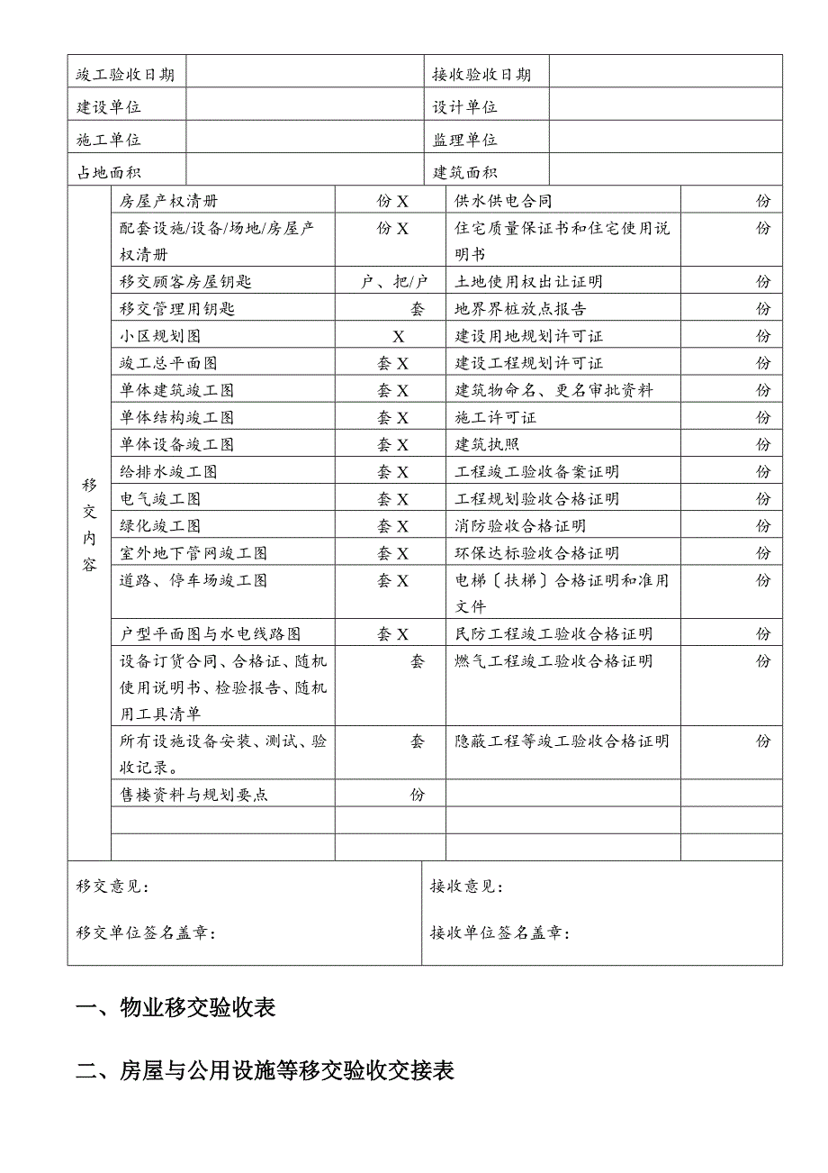 25张物业交接表格.doc_第2页