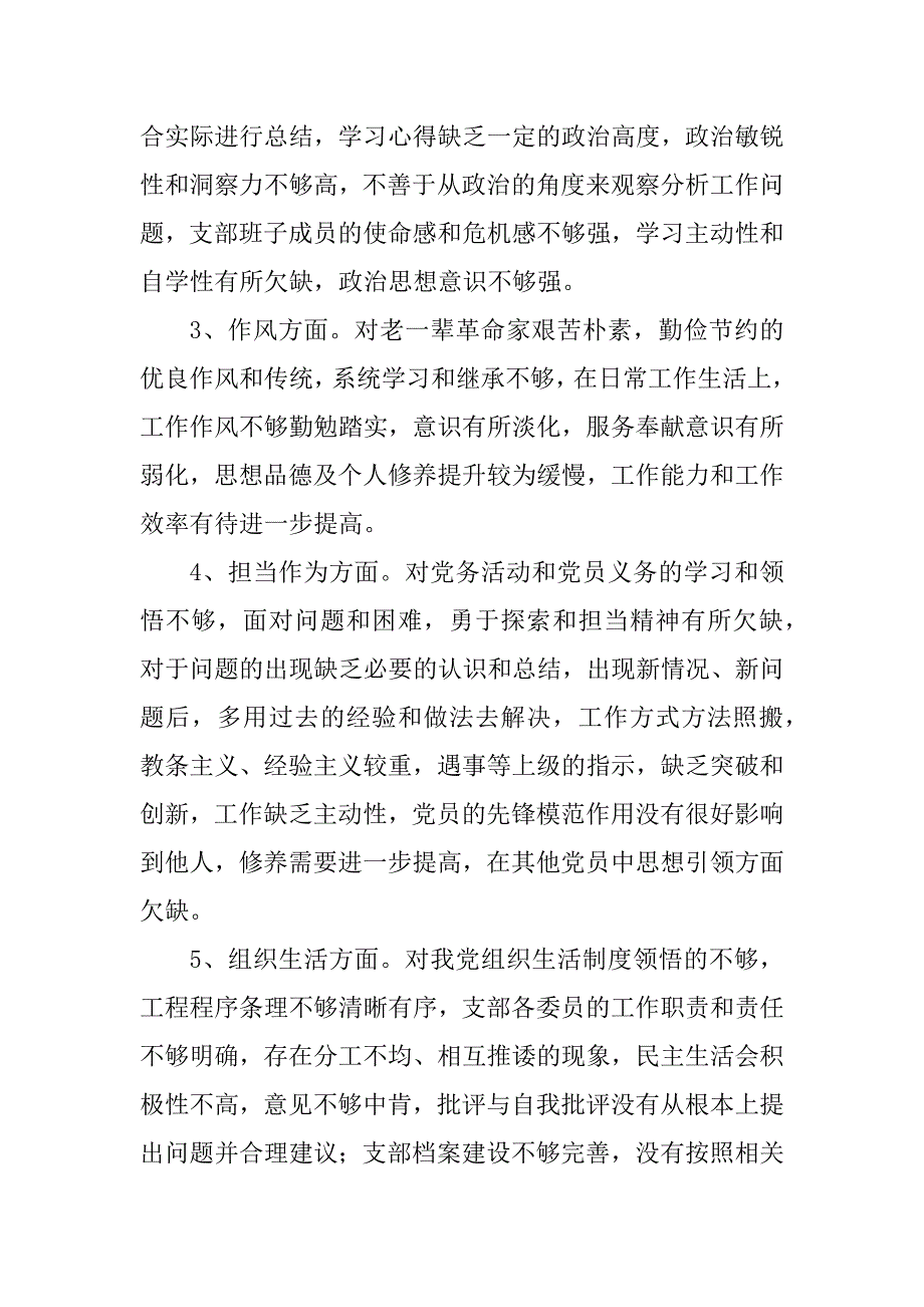 2023年支部班子对照检查材料_党支部班子对照检查_1.docx_第2页