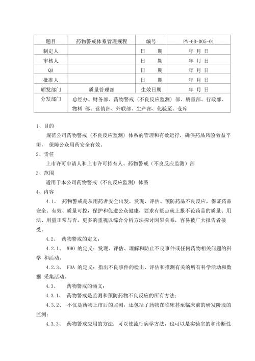PVGB00501药物警戒体系管理规程.docx
