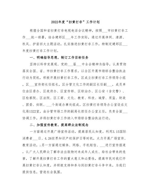 2022年度扫黄打非工作计划.doc