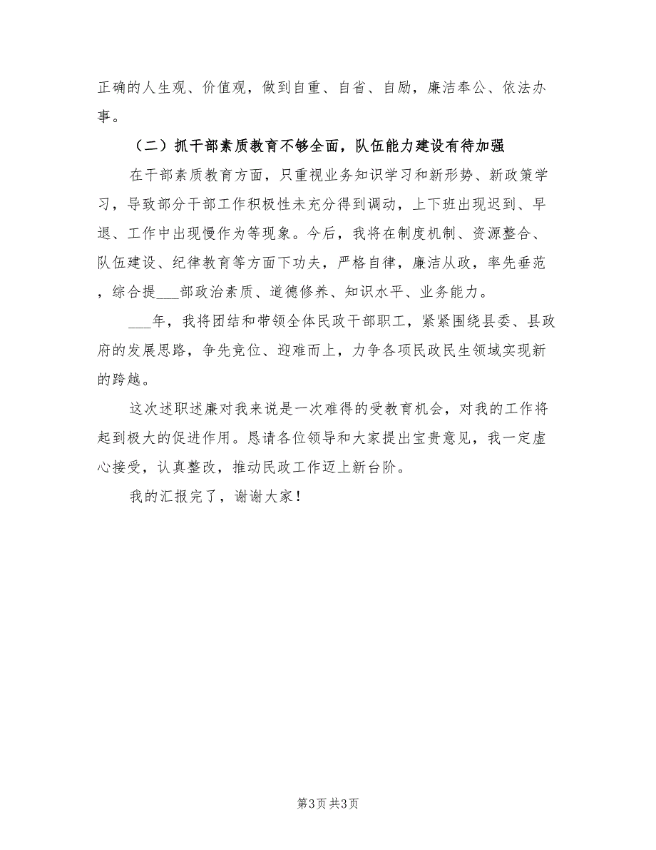 2021年民政局党组书记局长述责述廉报告.doc_第3页