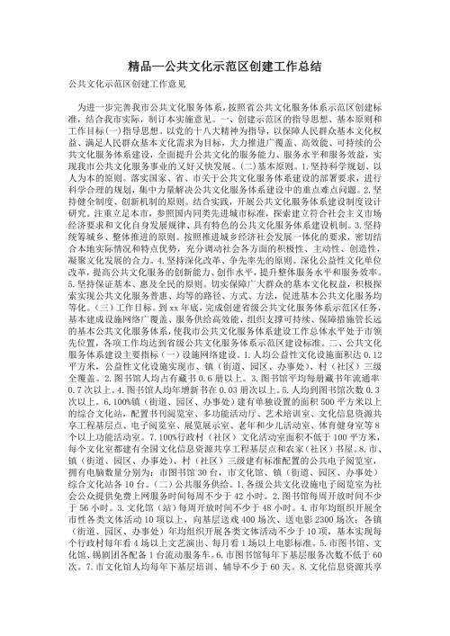 2021年公共文化示范区创建工作总结.doc