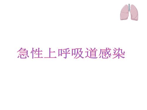 上呼吸道感染急性课件.ppt