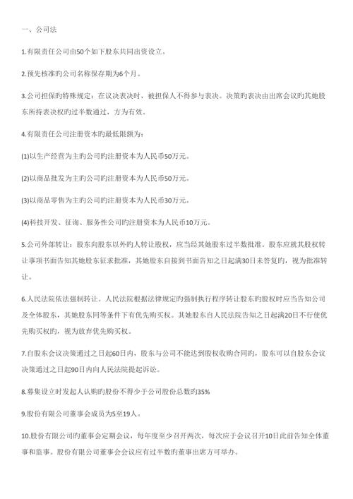 2022证券法律法规知识点总结.doc