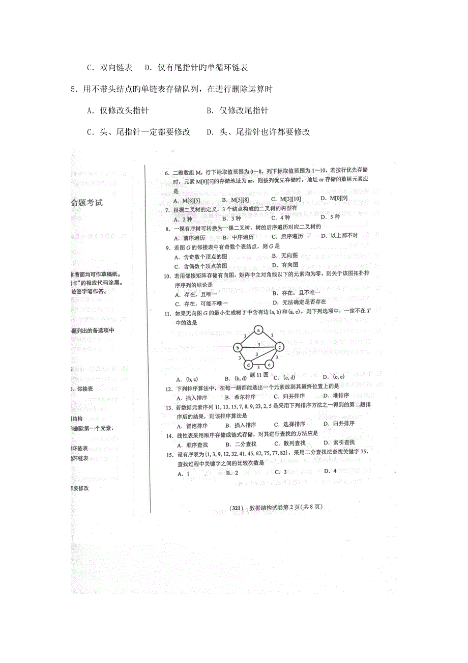 2022自考数据结构02331试题及答案.doc_第2页