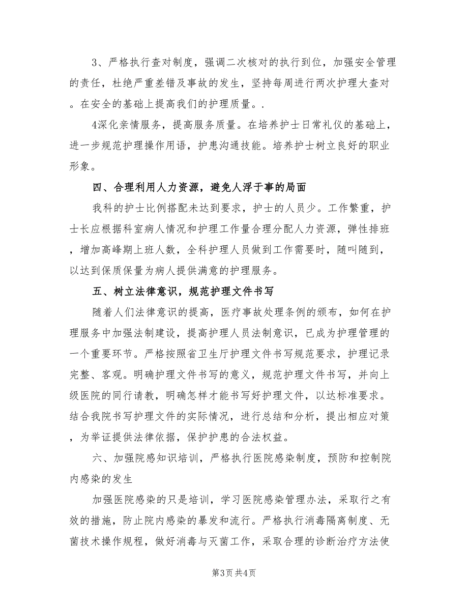 2022年护理年度工作计划范文.doc_第3页