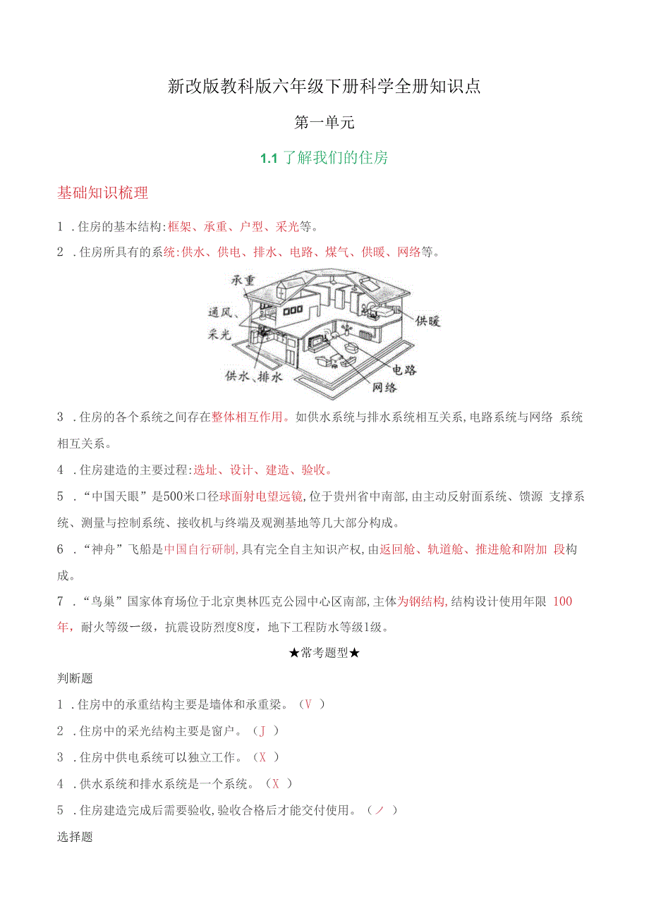 2022年新改版教科版六年级下册科学知识点练习版.docx_第2页