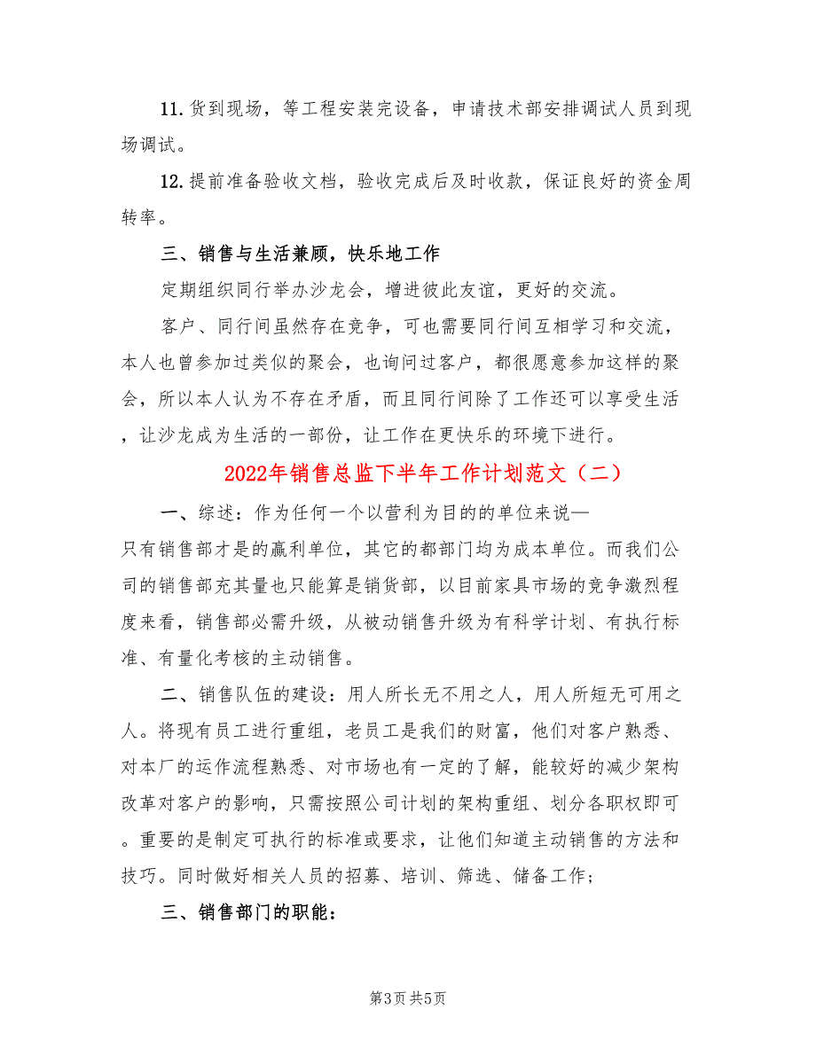 2022年销售总监下半年工作计划范文.doc_第3页